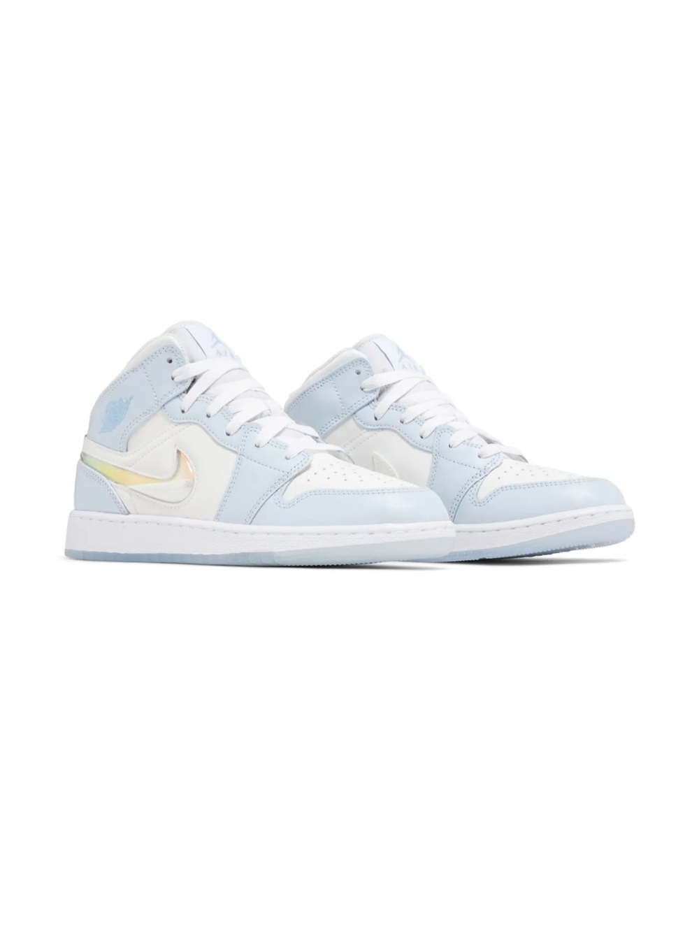 Nike Air Jordan 1 Mid SE GS Ice Blue White Youth 5Y Women’s 6.5 NIB Authentic